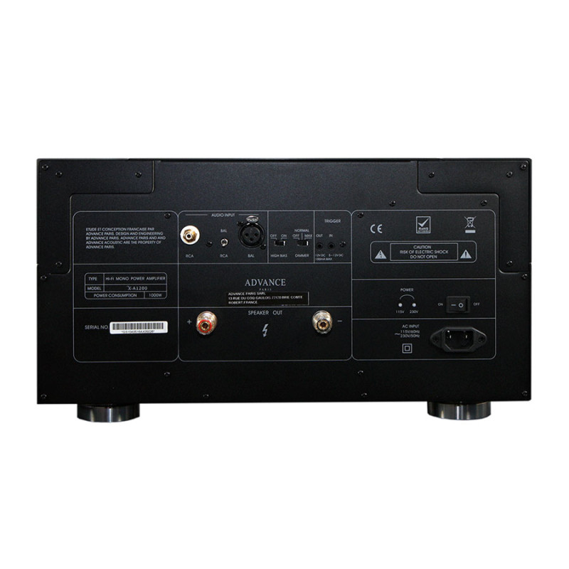 Advance Paris X-A1200 mono galios stiprintuvas