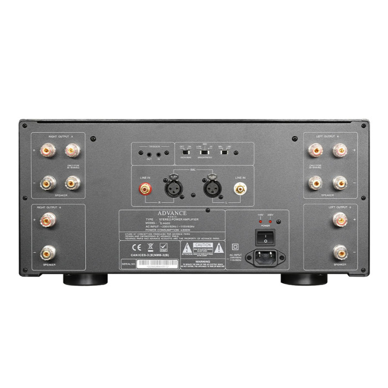 Advance Paris X-A600 stereo galios stiprintuvas