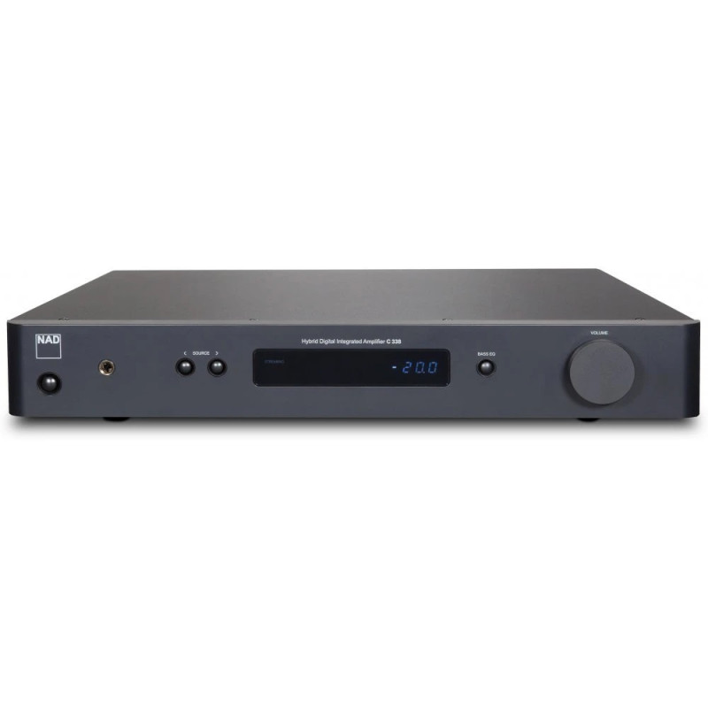 NAD C338 stereo stiprintuvas su tinklo grotuvu Spotify Connect®, Bluetooth®