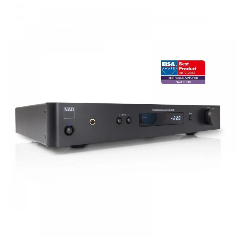 NAD C338 stereo stiprintuvas su tinklo grotuvu Spotify Connect®, Bluetooth®