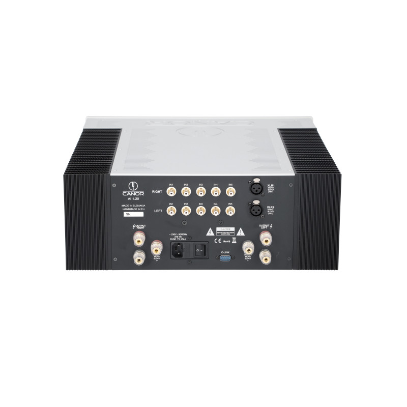 Canor AI 1.20 lempinis integruotas stiprintuvas, galingumas class A 2 x 50W