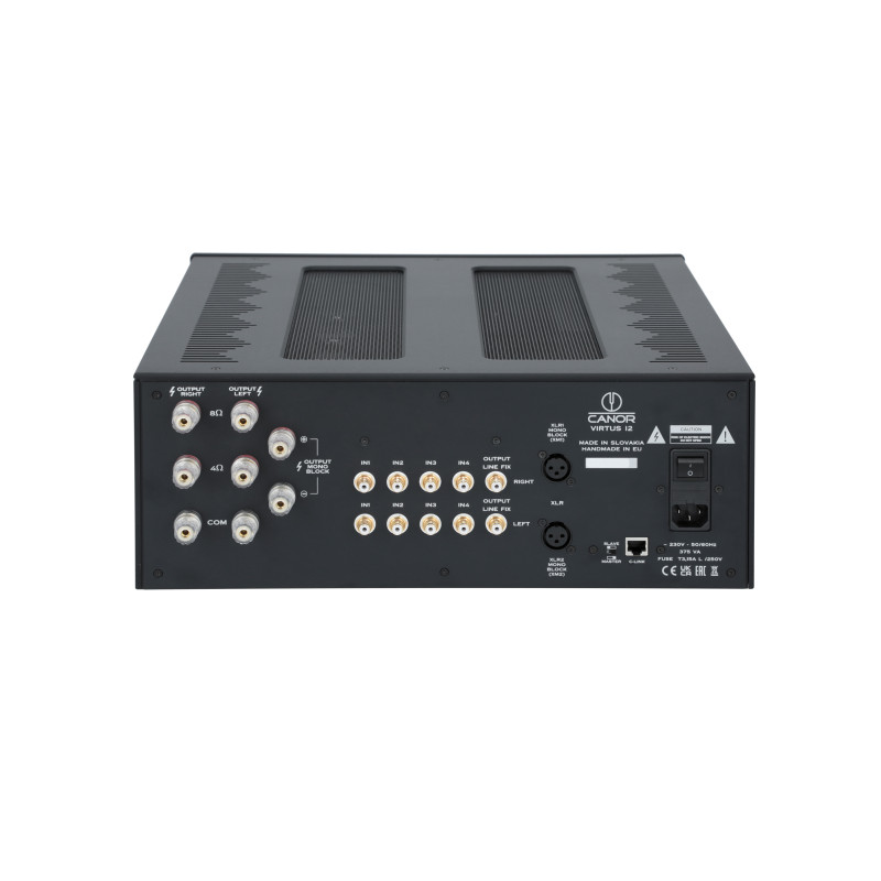 Canor Virtus I2 lempinis integruotas stiprintuvas, galingumas class A 2 x 40W