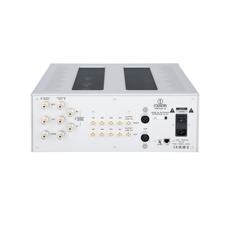 Canor Virtus I2 lempinis integruotas stiprintuvas, galingumas class A 2 x 40W