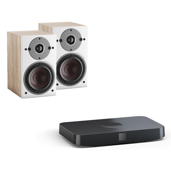 OBERON 1 C + HUB COMPACT aktyvios, lentyninės garso kolonėlės su siūstuvu, komplektas