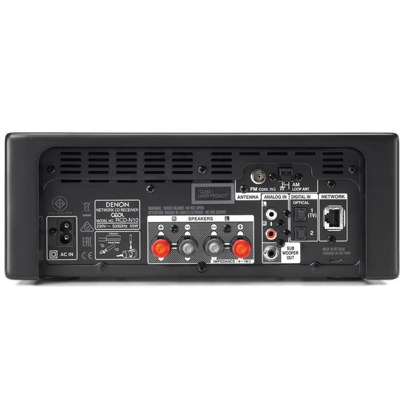 Denon RCD-N10 tinklinis muzikos centras su CD grotuvu ir HEOS multiroom