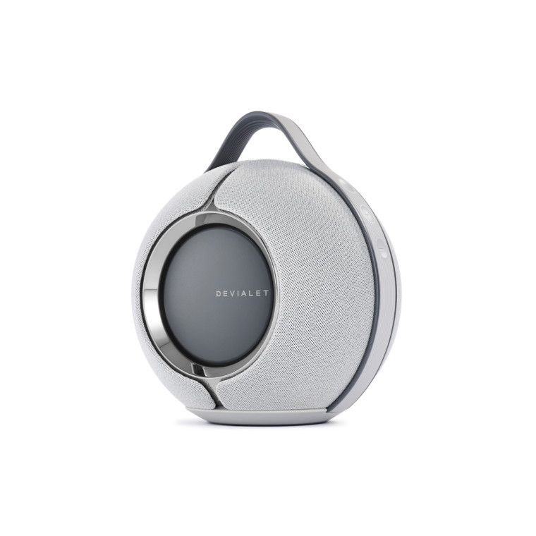 Devialet Mania Light Grey, aktyvi garso kolonėlė su akumuliatoriumi ir tinklo grotuvu