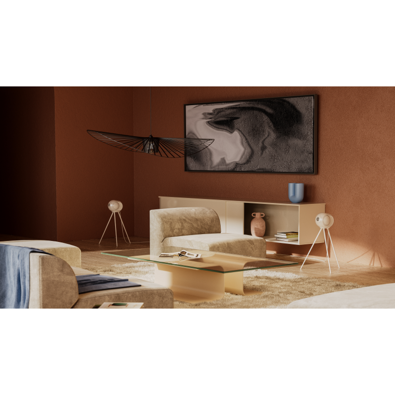 DEVIALET  Phantom II 95 dB Iconic White, belaidis garsiakalbis – Bluetooth, Wi-Fi, HPAV ,galingumas 350 vatų