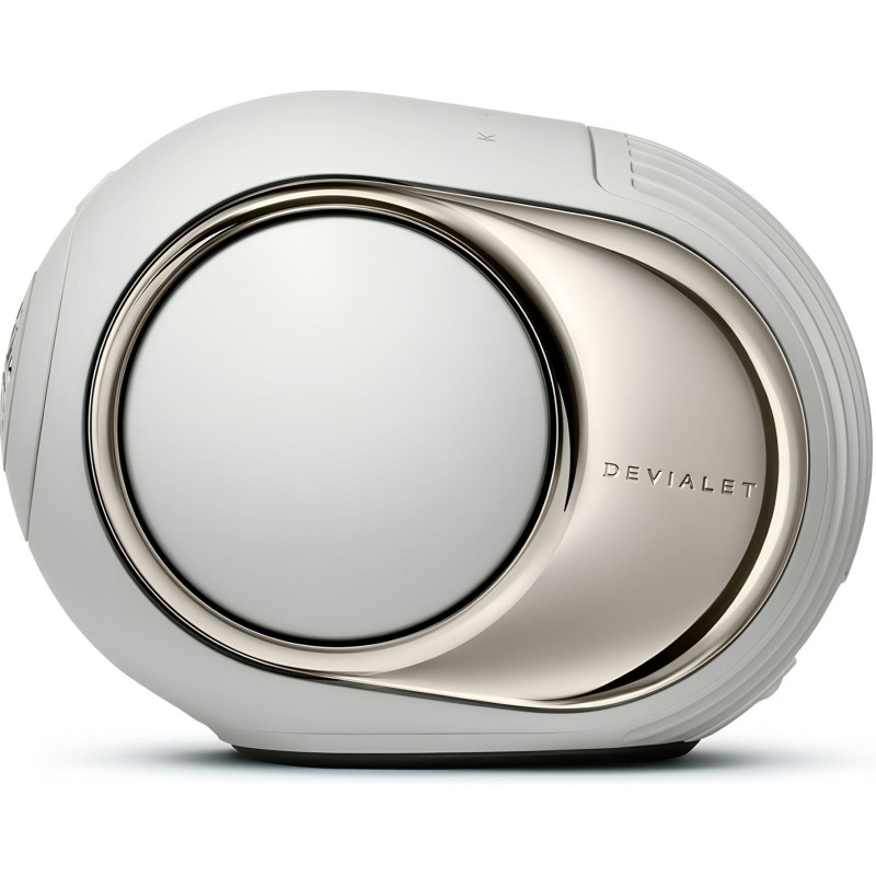 Devialet Phantom Ultimate 98 dB Light Pearl, belaidis garsiakalbis – Bluetooth, Wi-Fi, HPAV, galia 1100W