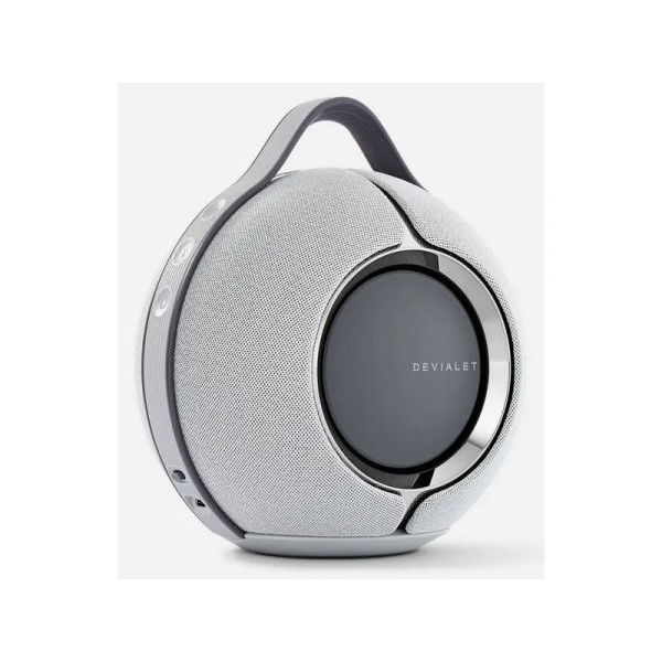 Devialet Mania Light Grey, aktyvi garso kolonėlė su akumuliatoriumi ir tinklo grotuvu