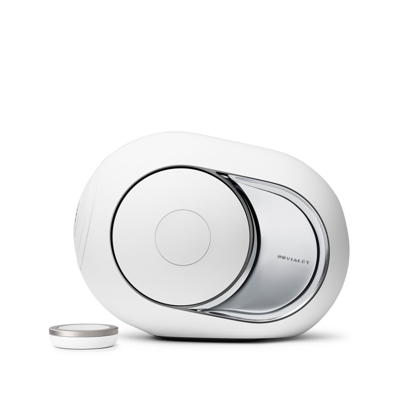 Devialet Phantom I 103 dB Light Chrome, belaidis garsiakalbis – Bluetooth, Wi-Fi, HPAV ,galingumas 500 vatų
