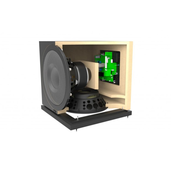 ELAC SUB3030 aktyvi žemų dažnių kolonėlė , visi parametrai valdomi išmaniąja  ELAC SubEQ programėle