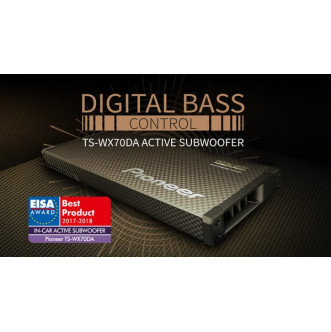 PIONEER TS-WX70DA aktyvi žemų dažnių automobilinė kolonėlė, EISA 2017-2018 m. apdovanojimas