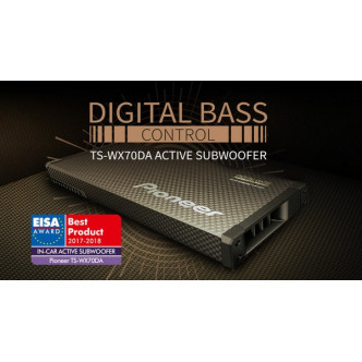 PIONEER TS-WX70DA aktyvi žemų dažnių automobilinė kolonėlė, EISA 2017-2018 m. apdovanojimas