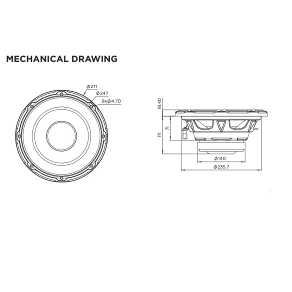 Focal  SUB 10 žemų dažnių garsiakalbis 10