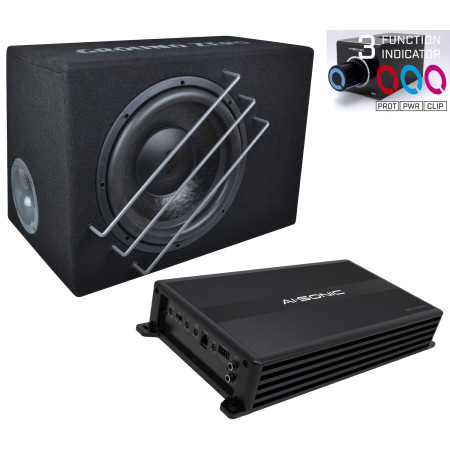 Ground Zero BASSKIT AI 12SQ  automobilinis komplektas, galingumas 1000W  #Nemokamas pristatymas