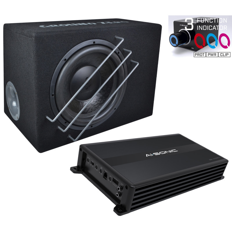 Ground Zero BASSKIT AI 12SQ  automobilinis komplektas, galingumas 1000W  #Nemokamas pristatymas