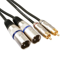 Tarp blokiniai kabeliai RCA, balansiniai XLR it kiti.