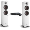Dali OBERON 7 C + HUB COMPACT belaidės aktyvios garso kolonėlių komplektas su siūstuvu.