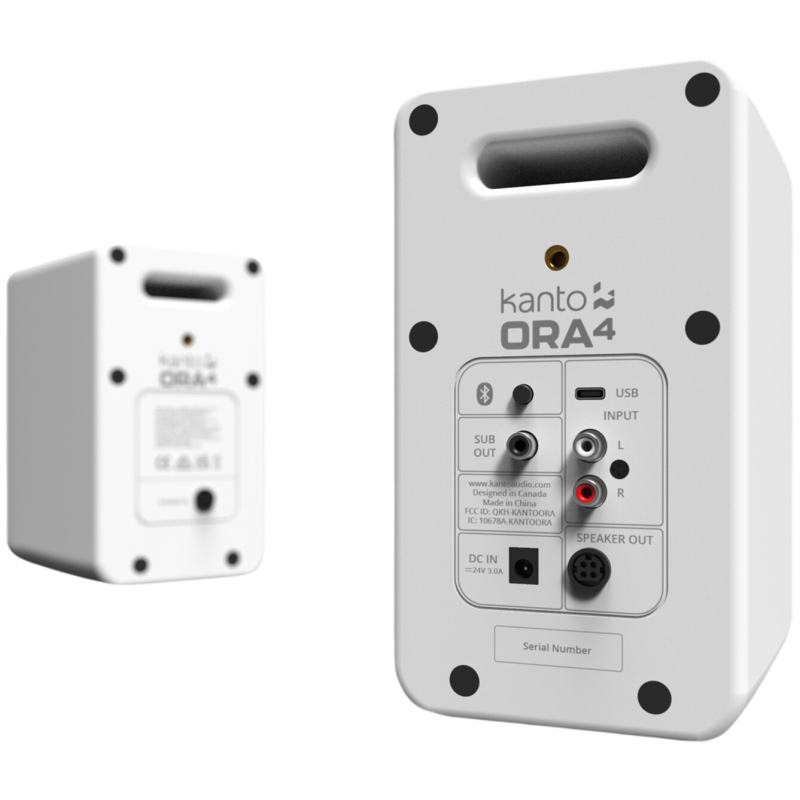 Kanto Ora 4 lentyninės garso kolonėlės, White (pora)