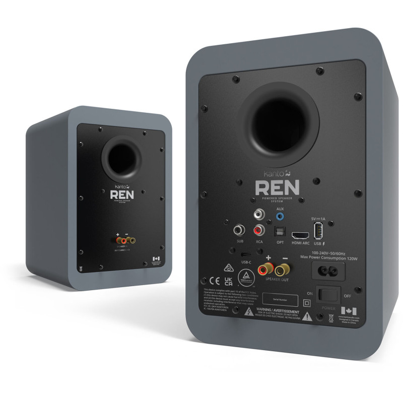 Kanto Ren lentyninės garso kolonėlės, Pilka (pora)