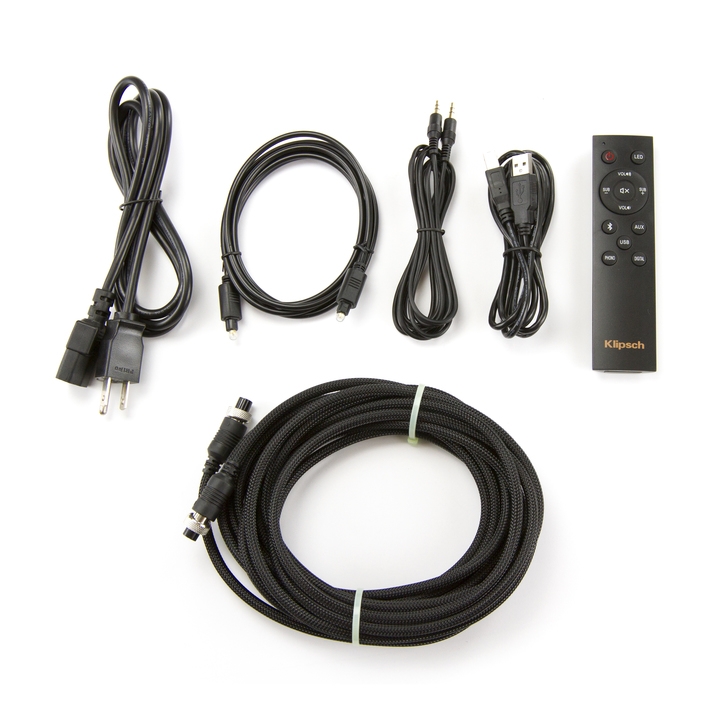 Klipsch The Sixes aktyvios garso kolonėlės, USB DAC, Bluetooth