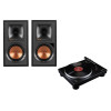 Komplektas Klipsch R-51PM aktyvios lentyninė garso kolonėlė  aktyvios  su USB-DAC su patefonu Audio Technika AT-LP5x