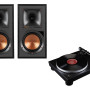 Komplektas Klipsch R-51PM aktyvios lentyninė garso kolonėlė  aktyvios  su USB-DAC su patefonu Audio Technika AT-LP5x