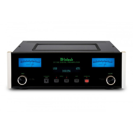 McIntosh D1100 pradinis stereo stiprintuvas su DAC, balansinės XLR išvestis.