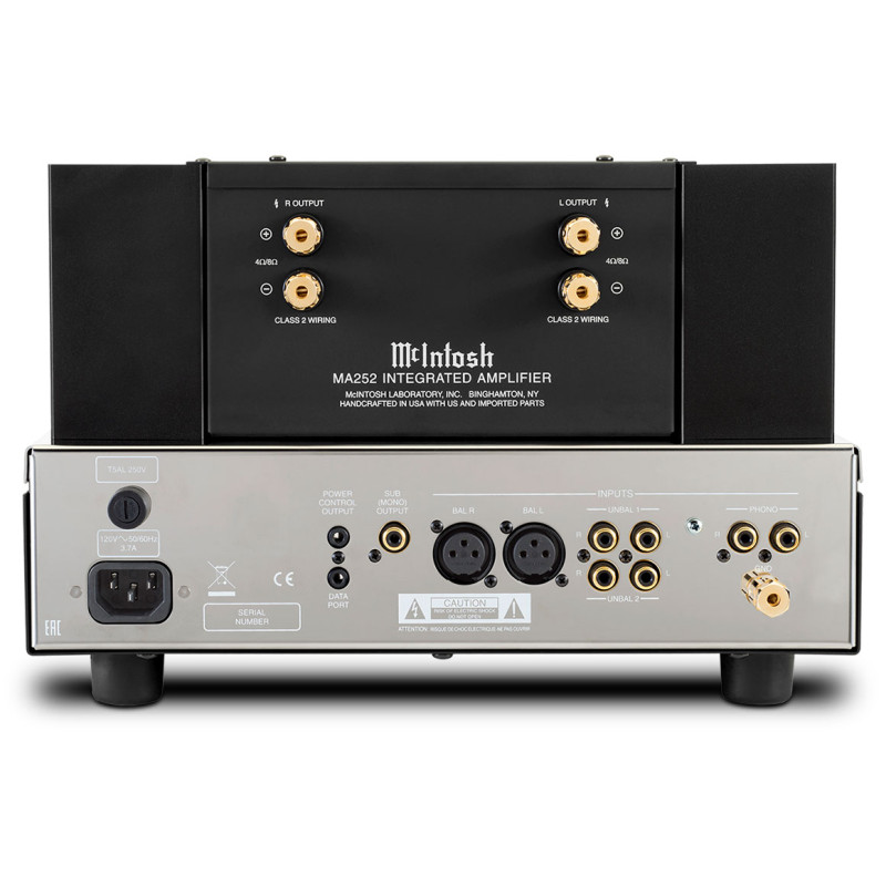 McIntosh MA252 2 kanalų hibridinis integruotas stiprintuvas, galingumas 160W
