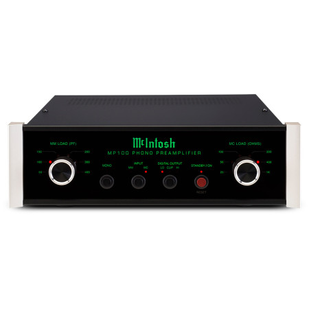 McIntosh MP100  patefono pradinis stiprintuvas su DAC, balansinė XLR įšvestis.
