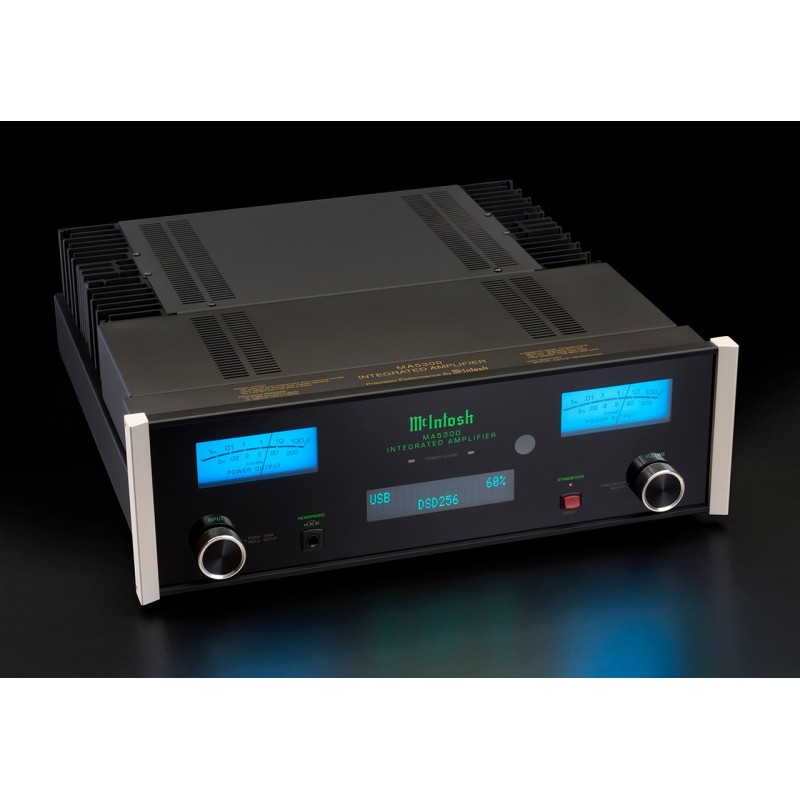 McIntosh MA5300 stereo integruotas stiprintuvas su DAC, balansinė XLR išvestis. Galingumas 2x140W
