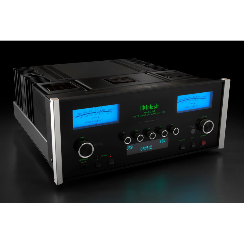 McIntosh MA8950 stereo integruotas stiprintuvas su DAC, balansinė XLR išvestis. Galingumas 2x200W