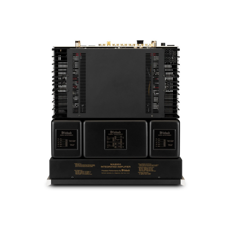 McIntosh MA8950 stereo integruotas stiprintuvas su DAC, balansinė XLR išvestis. Galingumas 2x200W