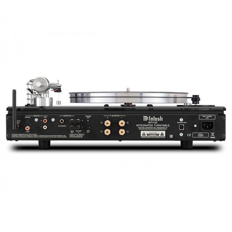 McIntosh MTI100 patefonas su integruotu stiprintuvu, galingumas 2x50W ir DAC