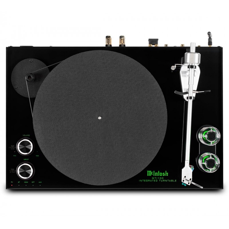 McIntosh MTI100 patefonas su integruotu stiprintuvu, galingumas 2x50W ir DAC