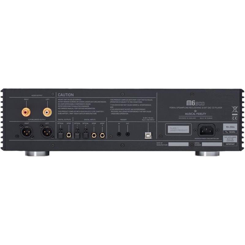 MUSICAL FIDELITY M6SCD  CD grotuvas  su integruotu USB DAC 32 bit DAC/192 kHz