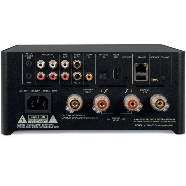 NAD M10 V2 stereo stiprintuvas su tinklo grotuvu