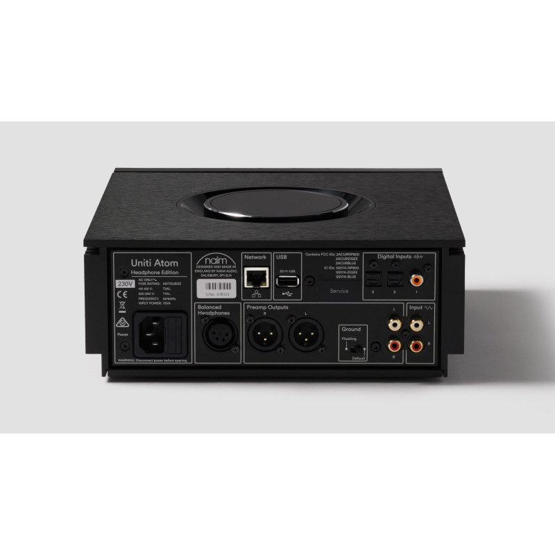 Naim Uniti Nova Atom Headphone Edition - ausinių stiprintuvas ir  tinklo grotuvas, USB, Wi-Fi, Spotify, Tidal