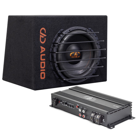 DD Audio Basskit D1100 + LE-608D-D2 automobilinis komplektas su žemų dažnių kolonėle ir stiprintuvu #Nemokamas pristatymas