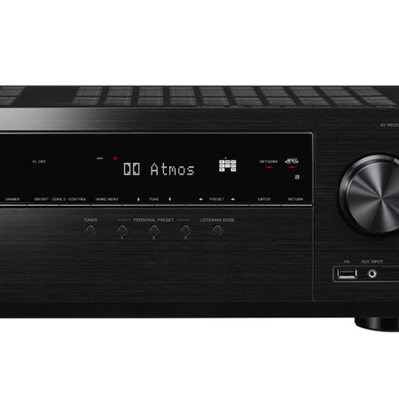 Pioneer VSX-934 Namų kino resiveris  7x165 Watt ,Dolby Atmos, dts:X, 4K Ultra HD, video scaler, 4 HDMI ports, HDCP 2.2, hi-res audio playback, dual band WiFi & Bluetooth.