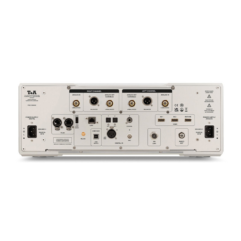 T+A PSD 3100 HV atskaitos pirminio stiprintuvo srautinis DAC