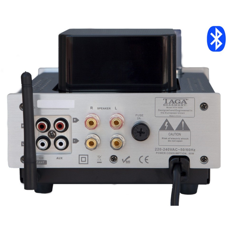 Taga Harmony HTA-500B hibridinis  lempinis-skaitmeninis garso stiprintuvas su Bluetooth® 4.0