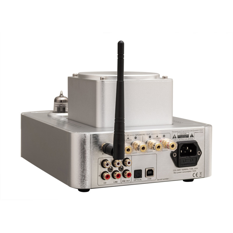 HTA-700B v.3 Psvane lempos hibridinis stiprintuvas su USB