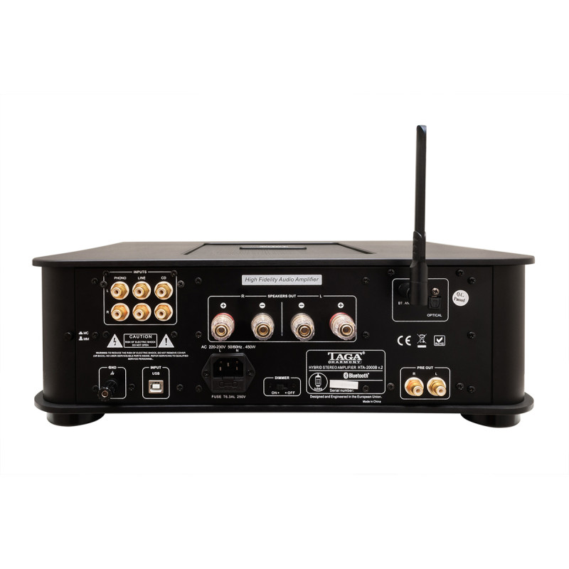 Taga Harmony HTA-2000B V.2 hibridinis garso stiprintuvas su Bluetooth®, USB-DAC