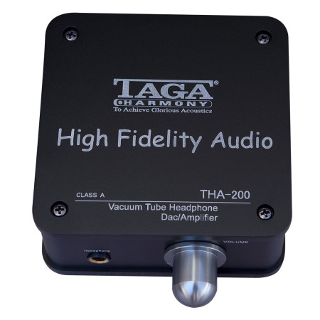 Taga Harmony THA-200  lempinis ausinių stiprintuvas su USB-DAC 24bit/192kHz