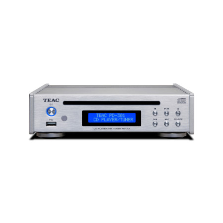 Teac PD-301DAB-X CD grotuvas ir DAB/FM imtuvas, sidabrinis