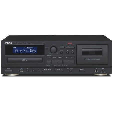 Teac AD-850-SE CD ir kasečių grotuvas su USB, juodas #Nemokamas pristatymas