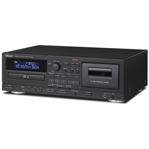 Teac AD-850-SE CD ir kasečių grotuvas su USB, juodas #Nemokamas pristatymas