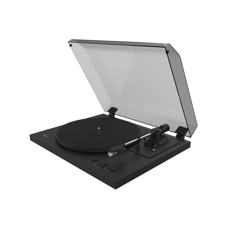 Teac TN-175 visiškai automatinis patefonas, juodas #Nemokamas pristatymas