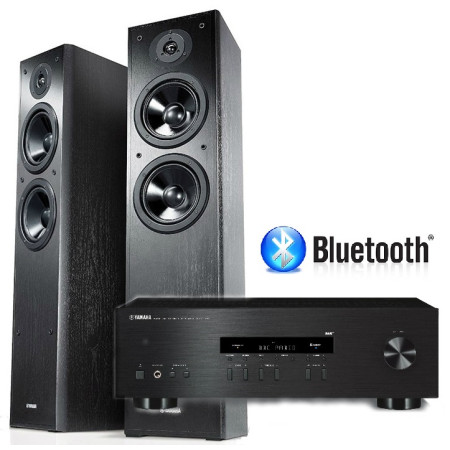 Stereo komplektas Yamaha RS202D stiprintuvas ir Yamaha NS-F51 kolonėlės